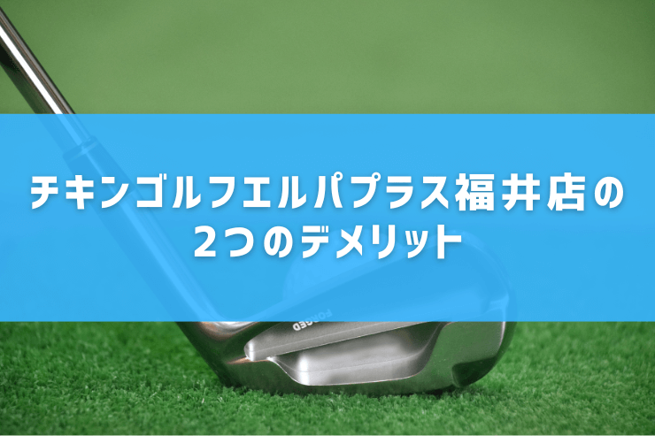 チキンゴルフエルパプラス福井店の2つのデメリット